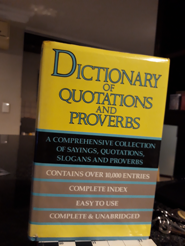 Dictionaire Quotation and Proverbs