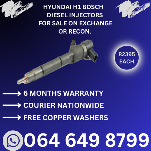 Hyundai H1 diesel injectors for sale on exchange - 6 months warranty