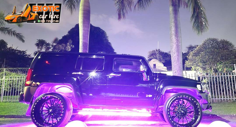 LIGHT UP HUMMER H3 G-WAGON FOR HIRE