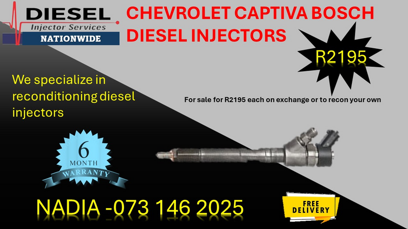 Chevrolet Captiva diesel injectors for sale.