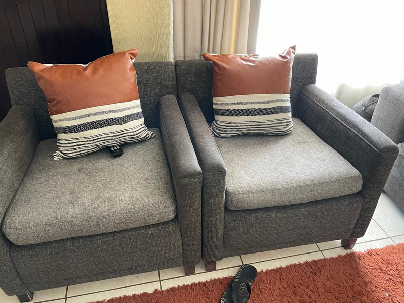 2 seater couch plus 2 single seaters