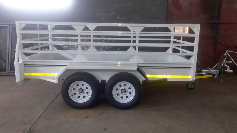 Fleetco 3m double axel with single brake utility trailer