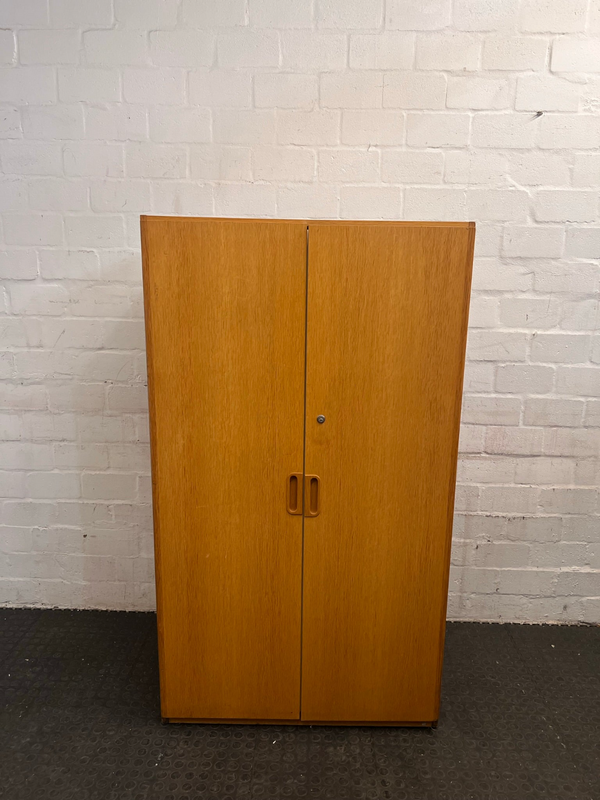Two Door Wooden Filing Cupboard- A47828