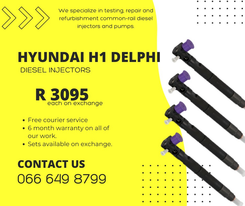 Hyundai H1 Delphi diesel injectors for sale on exchange