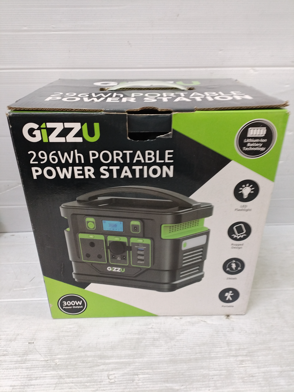 Gizzu 300W 296Wh Portable Power Station 1 x 3 Prong SA Plug Point