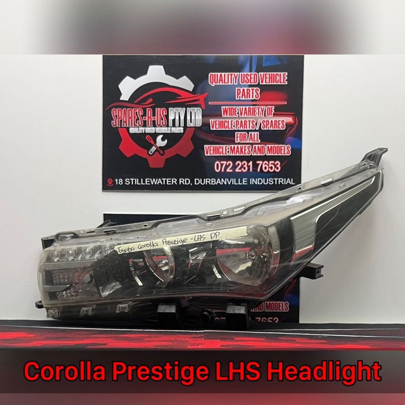 Corolla Prestige LHS Headlight for sale