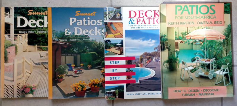 Decks and Patios - DIY Ideas &amp; Step by Step Books x4