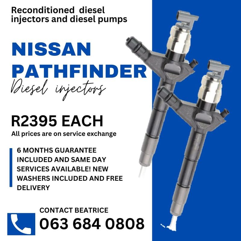 NISSAN PATHFINDER DIESEL INJECTORS FOR SALE WITH WARRANTY ON