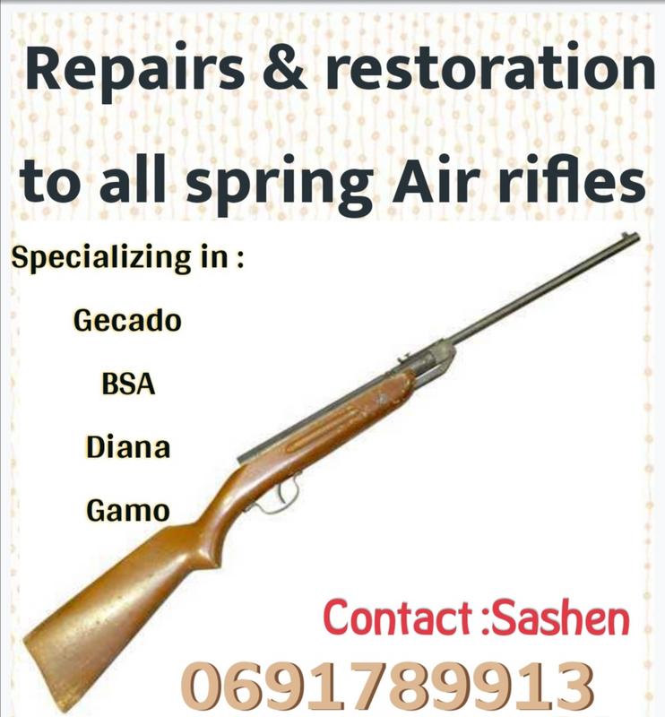 Repairs and restoration to all spring Air rifles