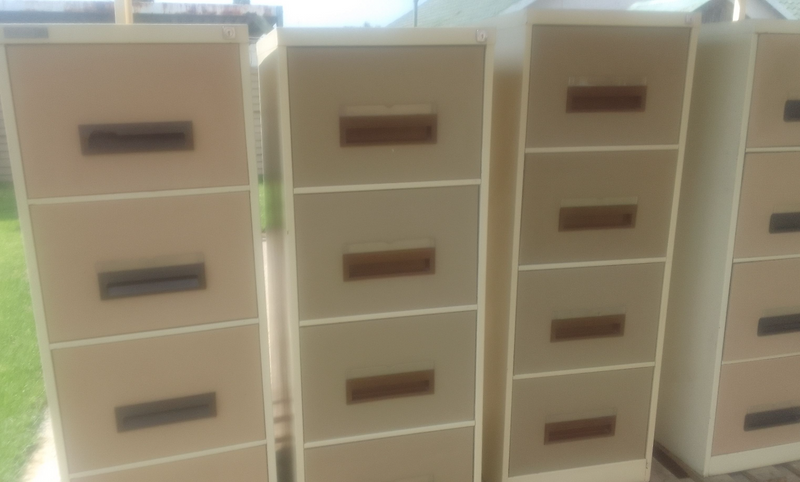 Steel 4-Drawer Second-hand Filing Cabinets