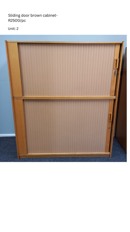 sliding door brown cabinet