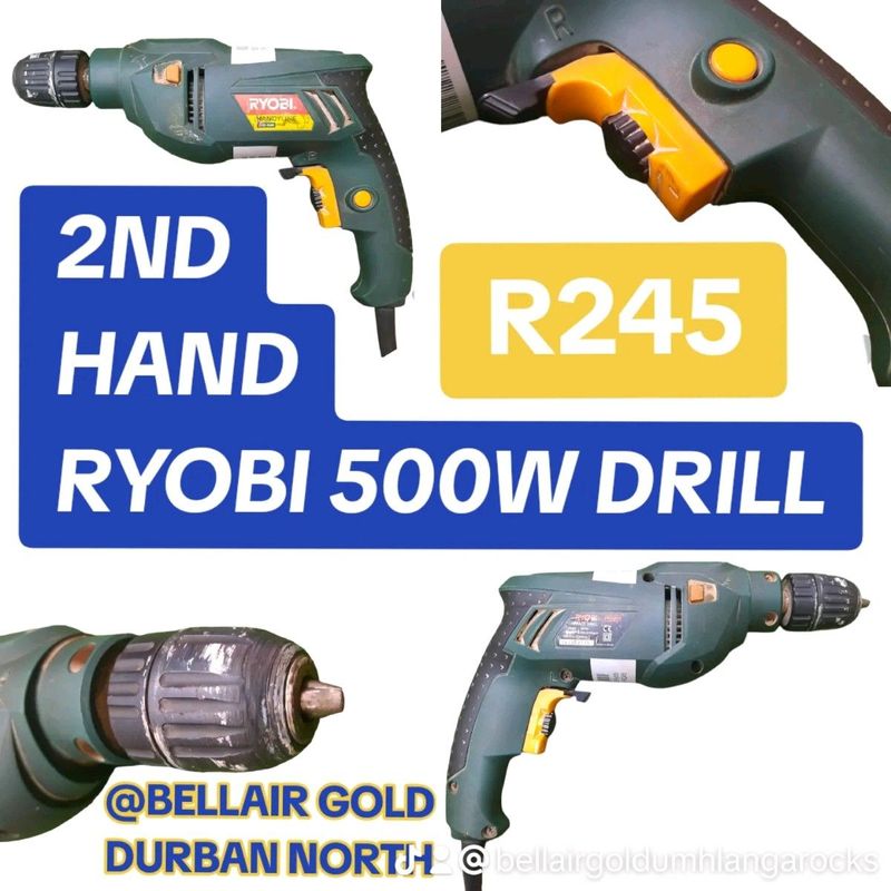 2nd Hand Ryobi 500w Drill