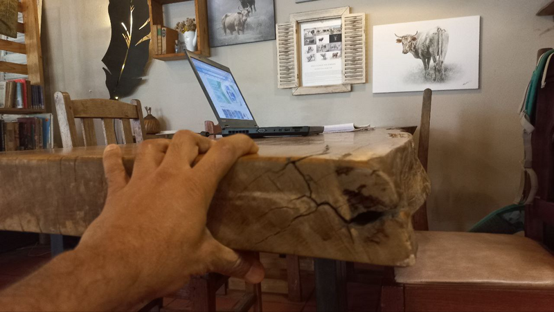 Bespoke solid super rare timber dining table: Matumi