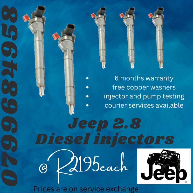 JEEP 2.8 DIESEL INJECTORS/ FREE COPPER WASHERS