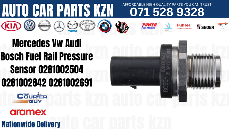 Mercedes Vw Audi Bosch Fuel Rail Pressure Sensor 0281002504 0281002842 0281002691