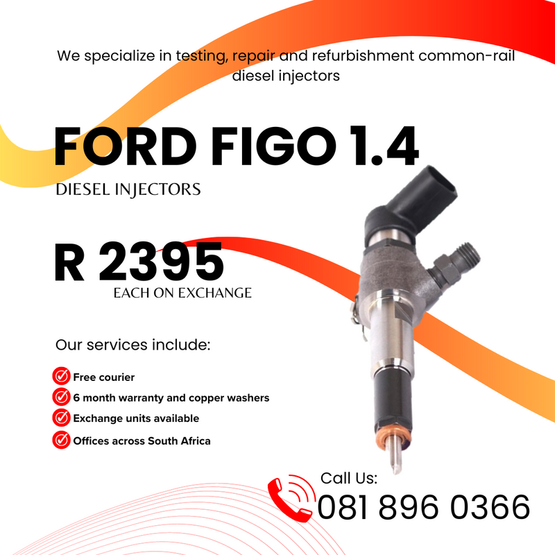 FORD FIGO 1.4 INJECTORS FOR SALE ON EXCHANGE