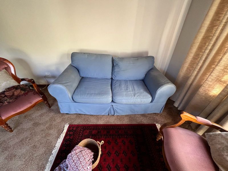 Blue two seater Couch