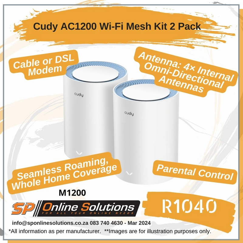 Cudy AC1200 Wi-Fi Mesh Kit 2 Pack