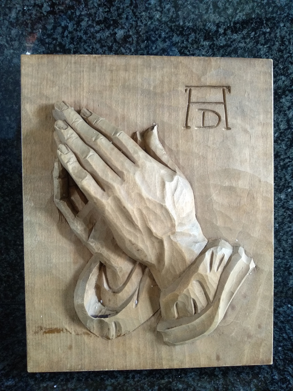 Antique Wood Carving Praying Hands Albrecht Dürer