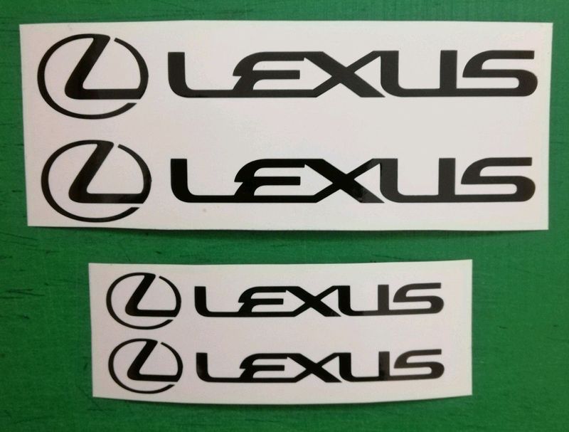 Lexus brake caliper decals stickers vinyl cut graphics sets