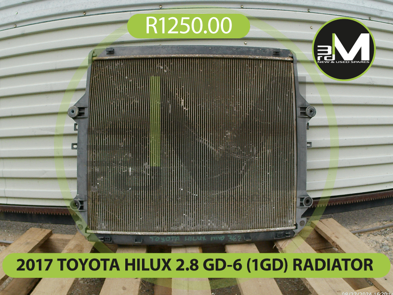 2017 TOYOTA HILUX 2.8 GD-6 (1GD)  RADIATOR R1250 MV0362