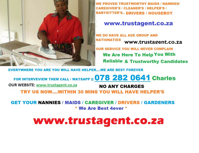 WE DO HAVE EXPERIENCE MALAWI / SOTHO /ZIM / SOUTH AFRICA NANNIES and MAIDS