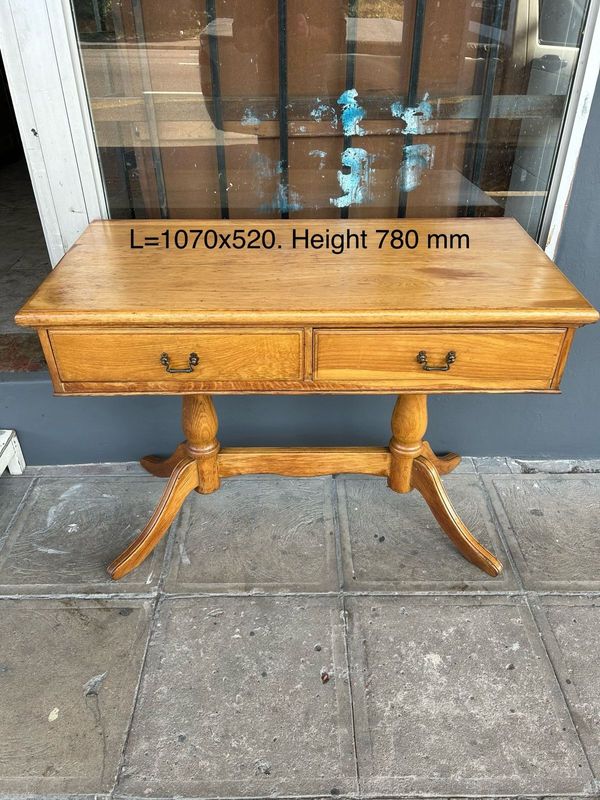 Solid oak wood server table or desk