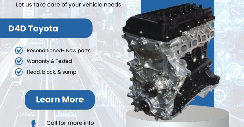 Amarok and  D4D Toyota Engines with 1 Year Warranty!