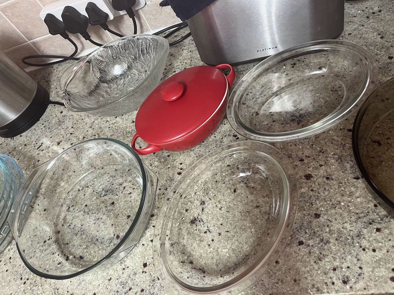 Glass bowls left