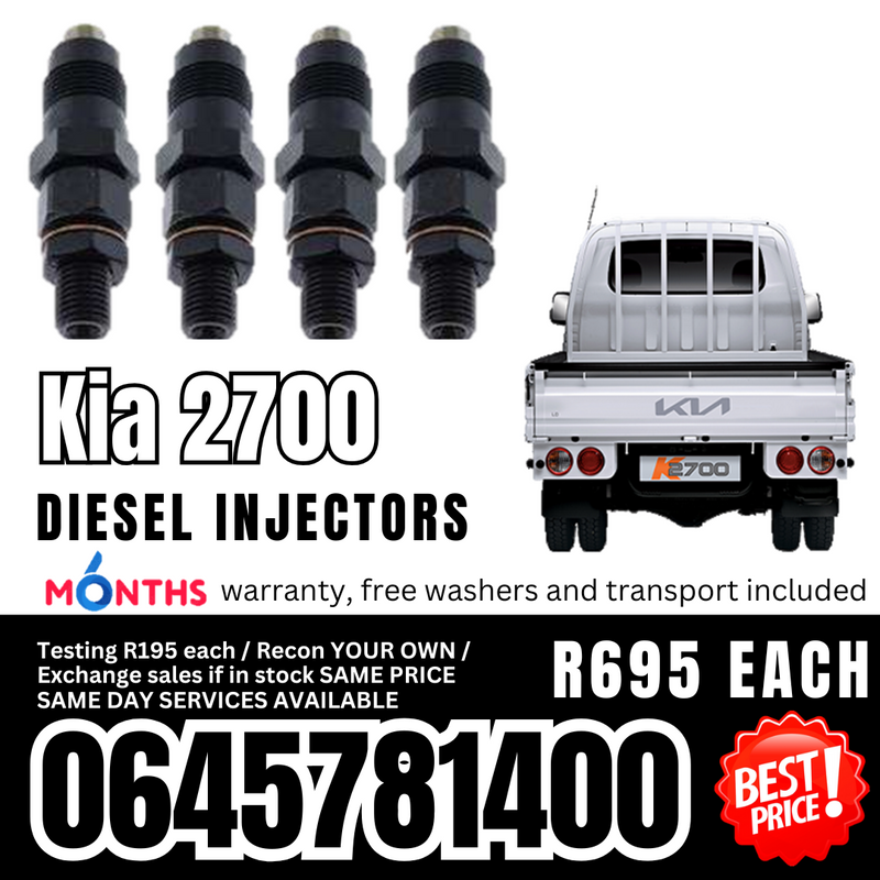 Kia 2700 diesel injectors for sale