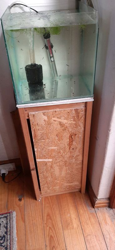 30cm cube fish tank and stand only