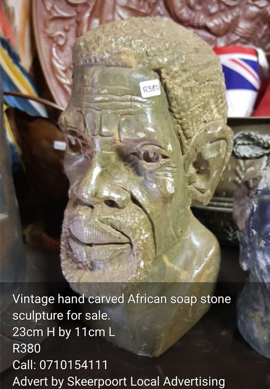 Vintage hand carved African Shona stone sculpture for sale