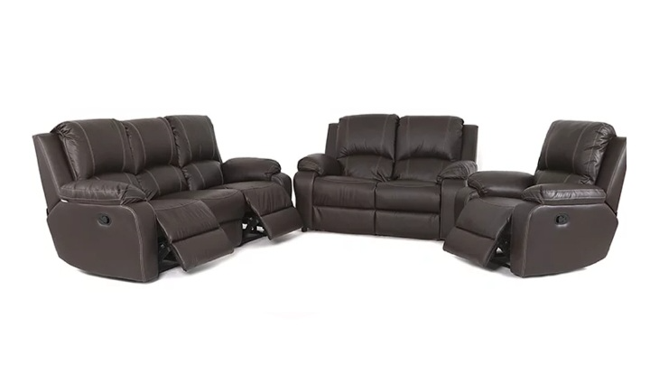 Leather Recliner couches set for Sale