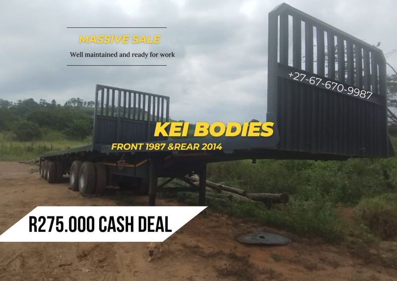 Affordable and ready for work - KEI BODIES Superlink Flat Deck Trailer for sale -