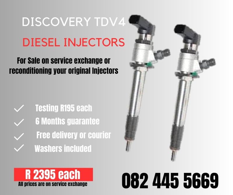 Discovery TDV4 Diesel Injectors for sale