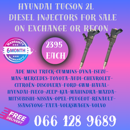 HYUNDAI TUCSON 2L DIESEL INJECTORS FOR SALE ON EXCHANGE WITH FREE COPPER WASHERS
