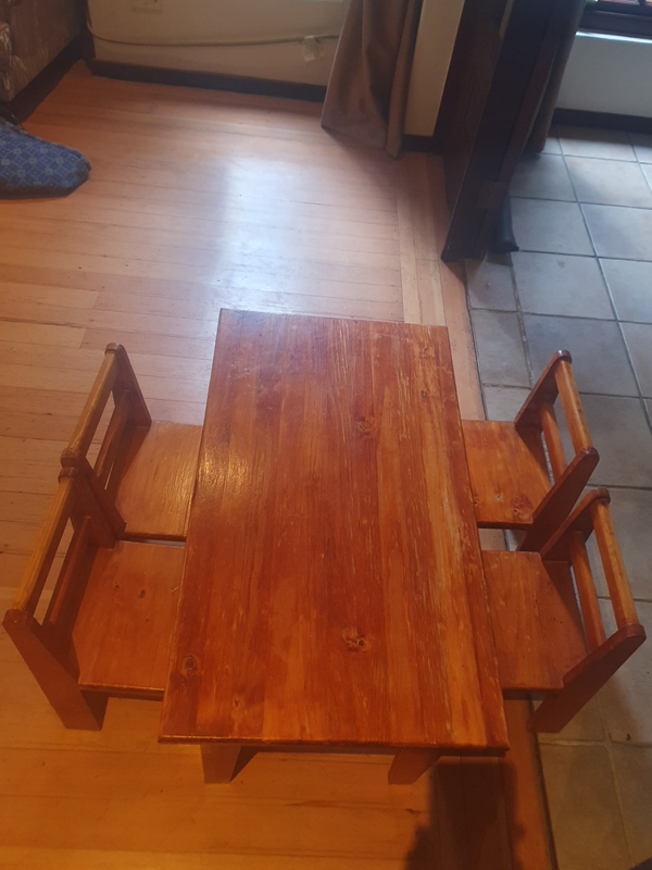 Children Pine Table and Chairs
