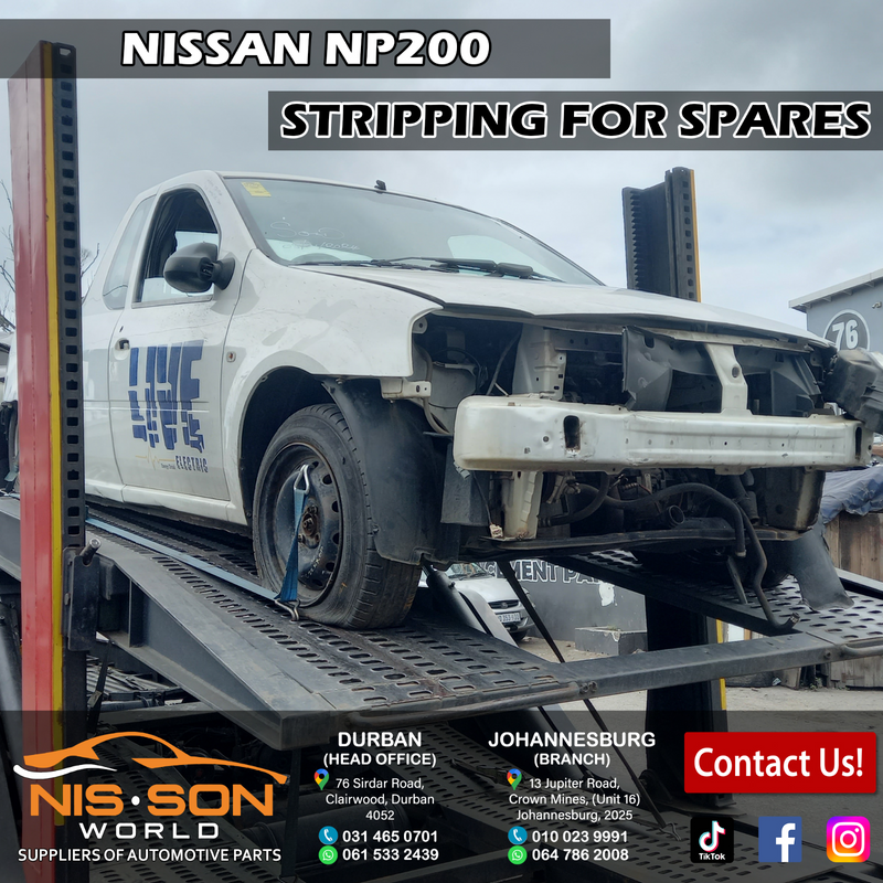 NISSAN NP200 STRIPPING FOR SPARES