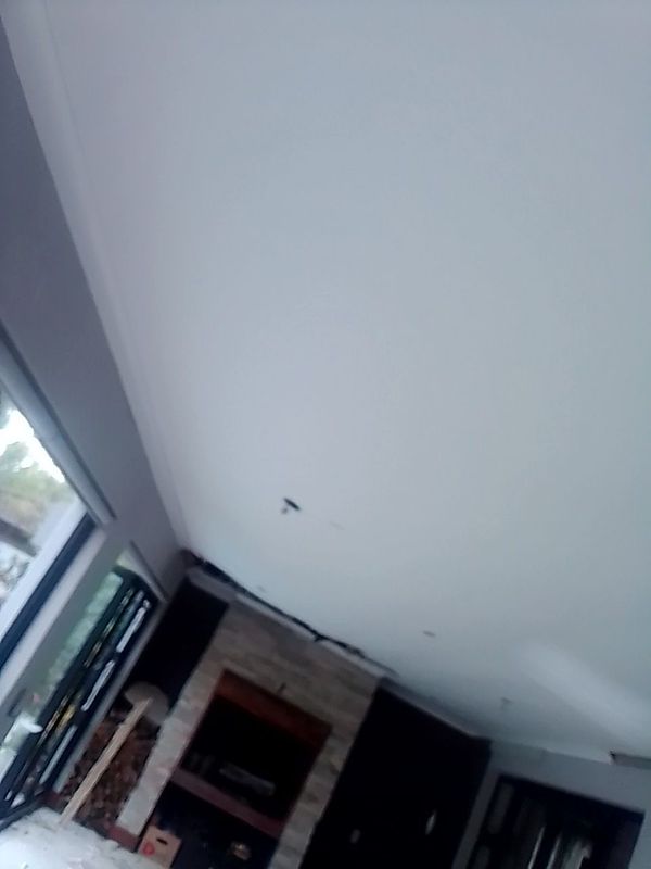 This ceiling was collapse ; and we we demolished the old and fix . Contact 0629070802 for free quote