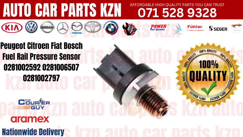 Peugeot Citroen Fiat Bosch Fuel Rail Pressure Sensor 0281002592 0281006507 0281002797