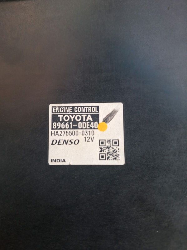 Toyota etios ecu