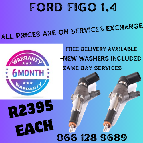 FORD FIGO 1.4 DIESEL INJECTORS FOR SALE ON EXCHANGE OR TO RECON YOUR OWN