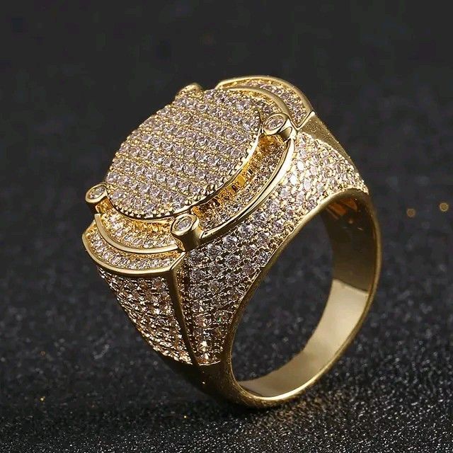 Extremely LuxuriousImported Excellent Quality Hip Hop Iced Out Classic Rings.