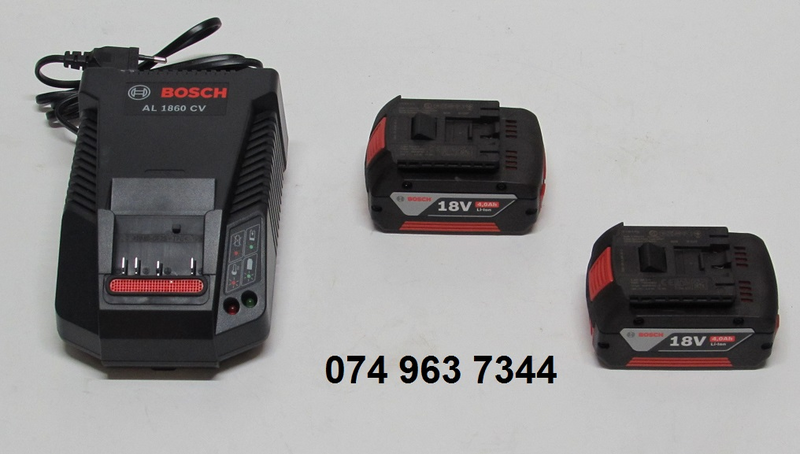 Bosch Professional 18V 4AH Lithium Ion COOLPACK Batteries &amp; Charger Starter Set*NEW*