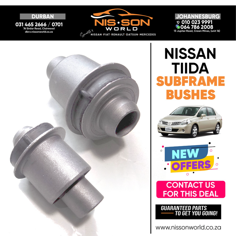 NISSAN TIIDA SUBFRAME BUSHES