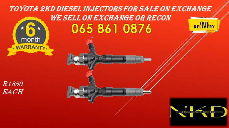 TOYOTA 2KD DIESEL INJECTORS FOR SALE ON EXCHANGE