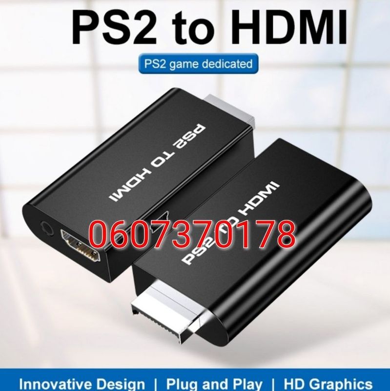 PS2 to HDMi Converter Adapter with Audio Out (Brand New)