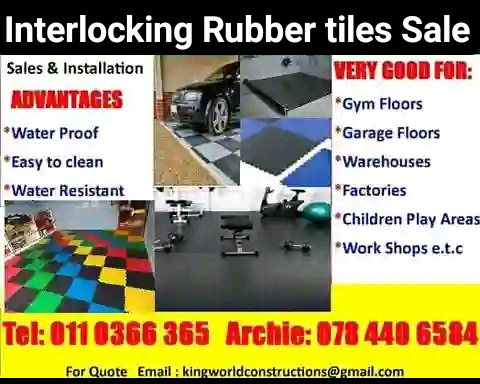 Interlocking Rubber floor tiles sales