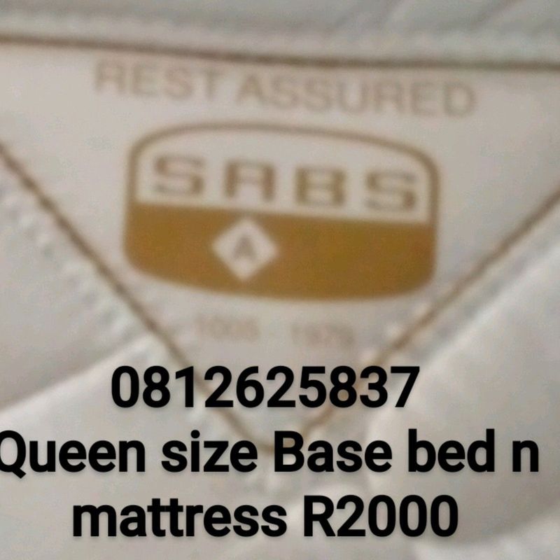 Queen double Base set n mattress