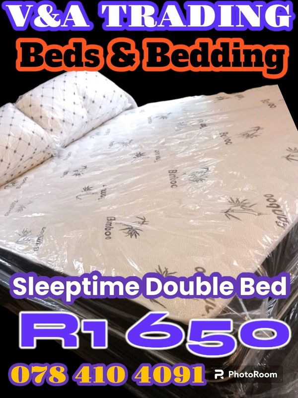 SLEEP TIME BAMBOO DOUBLE SIZED BED ON SALE